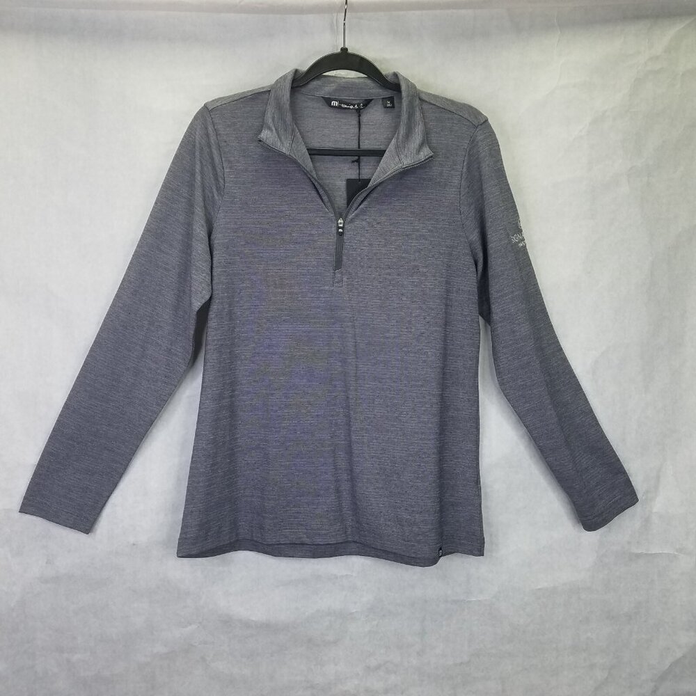 Performance Men’s Gray Quarter-Zip Pullover - Picture 2 of 16